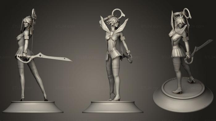 Figurines heroes, monsters and demons (Ryuko, STKM_1126) 3D models for cnc